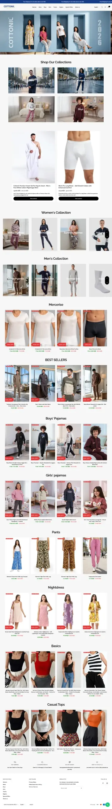 Cottonil AE website
