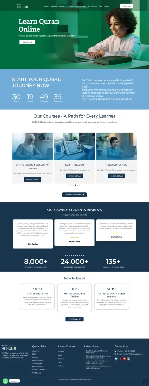 Miftah Alhuda website