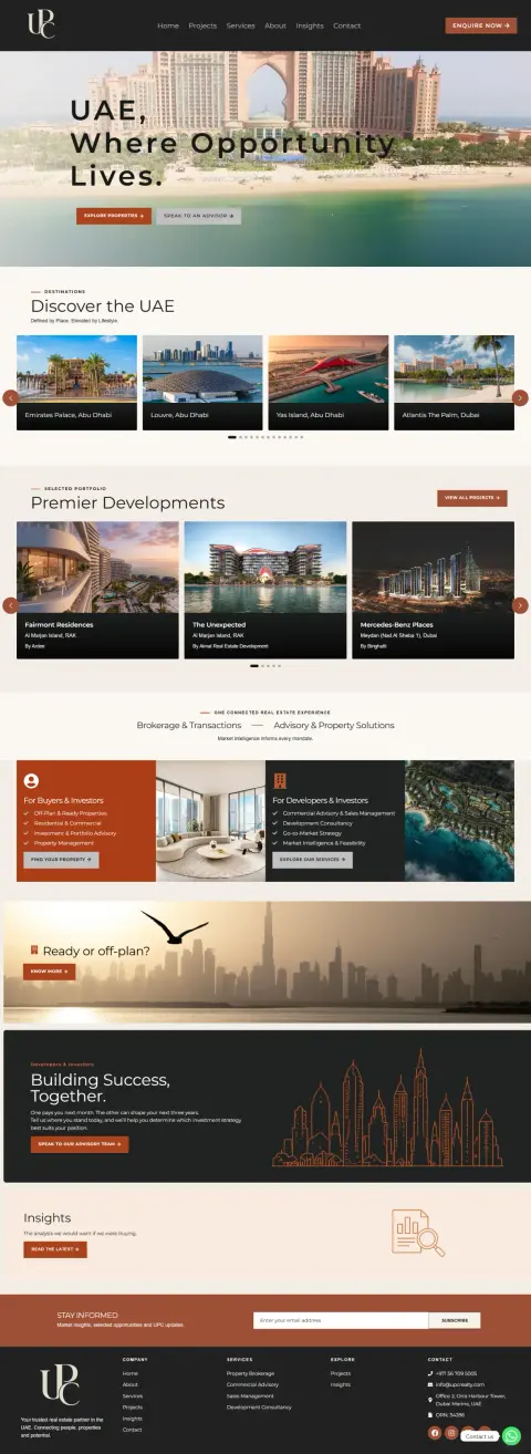 UPC Realty website
